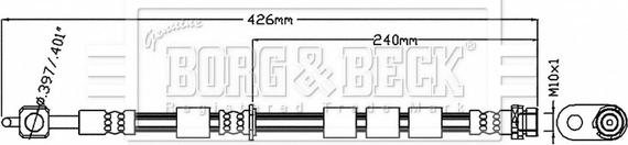 Borg & Beck BBH8880 - Тормозной шланг autosila-amz.com