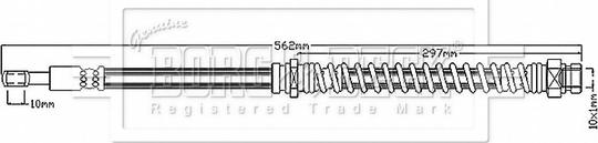 Borg & Beck BBH8883 - Тормозной шланг autosila-amz.com