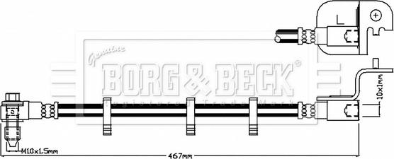 Borg & Beck BBH8830 - Тормозной шланг autosila-amz.com