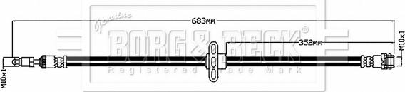 Borg & Beck BBH8837 - Тормозной шланг autosila-amz.com