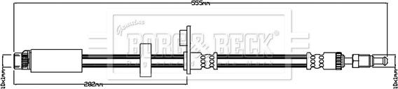 Borg & Beck BBH8822 - Тормозной шланг autosila-amz.com