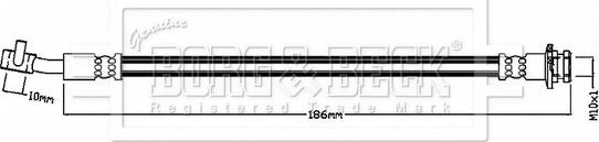 Borg & Beck BBH8875 - Тормозной шланг autosila-amz.com