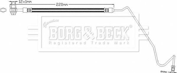 Borg & Beck BBH8351 - Тормозной шланг autosila-amz.com