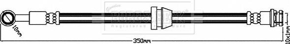 Borg & Beck BBH8385 - Тормозной шланг autosila-amz.com