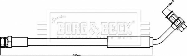 Borg & Beck BBH8381 - Тормозной шланг autosila-amz.com