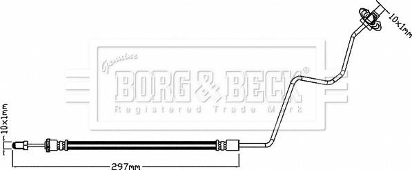 Borg & Beck BBH8320 - Тормозной шланг autosila-amz.com