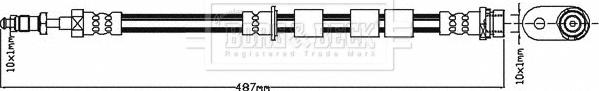 Borg & Beck BBH8370 - Тормозной шланг autosila-amz.com