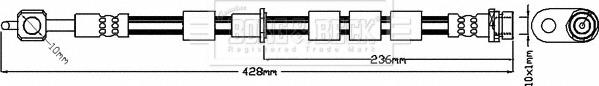 Borg & Beck BBH8377 - Тормозной шланг autosila-amz.com