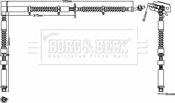 Borg & Beck BBH8296 - Тормозной шланг autosila-amz.com