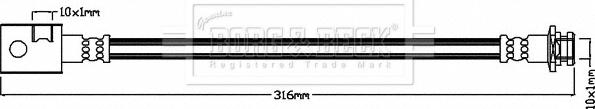 Borg & Beck BBH8246 - Тормозной шланг autosila-amz.com