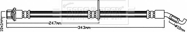 Borg & Beck BBH8217 - Тормозной шланг autosila-amz.com