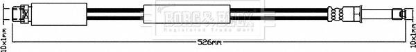 Borg & Beck BBH8283 - Тормозной шланг autosila-amz.com