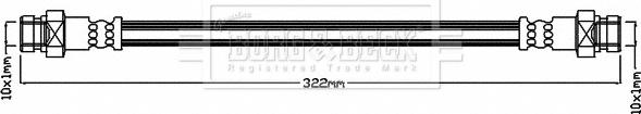 Borg & Beck BBH8234 - Тормозной шланг autosila-amz.com