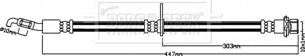 Borg & Beck BBH8235 - Тормозной шланг autosila-amz.com