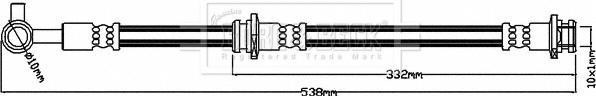 Borg & Beck BBH8233 - Тормозной шланг autosila-amz.com