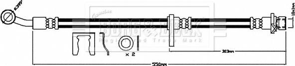 Borg & Beck BBH8229 - Тормозной шланг autosila-amz.com