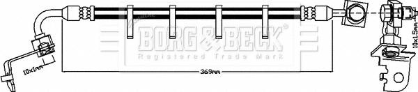 Borg & Beck BBH8274 - Тормозной шланг autosila-amz.com