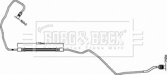 Borg & Beck BBH8795 - Тормозной шланг autosila-amz.com