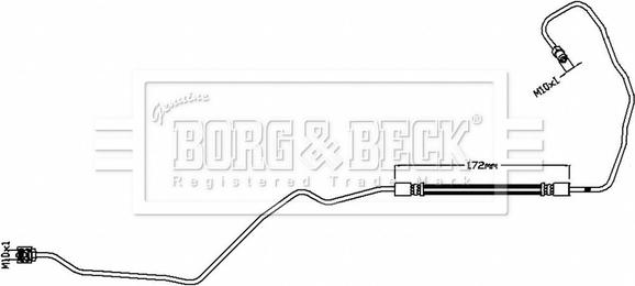 Borg & Beck BBH8796 - Тормозной шланг autosila-amz.com