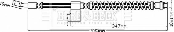 Borg & Beck BBH8791 - Тормозной шланг autosila-amz.com