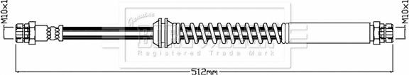 Borg & Beck BBH8749 - Тормозной шланг autosila-amz.com