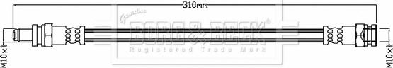 Borg & Beck BBH8752 - Тормозной шланг autosila-amz.com