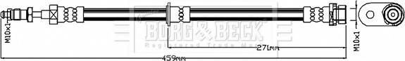 Borg & Beck BBH8706 - Тормозной шланг autosila-amz.com