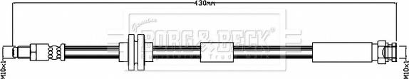 Borg & Beck BBH8707 - Тормозной шланг autosila-amz.com