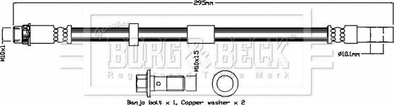 Borg & Beck BBH8784 - Тормозной шланг autosila-amz.com