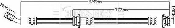 Borg & Beck BBH8728 - Тормозной шланг autosila-amz.com