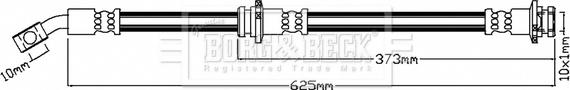 Borg & Beck BBH8727 - Тормозной шланг autosila-amz.com