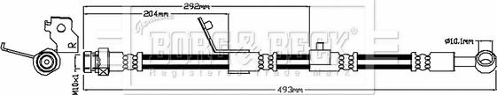 Borg & Beck BBH8774 - Тормозной шланг autosila-amz.com