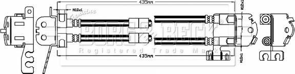 Borg & Beck BBH8773 - Тормозной шланг autosila-amz.com