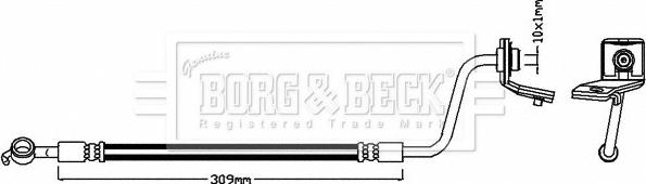 Borg & Beck BBH7995 - Тормозной шланг autosila-amz.com