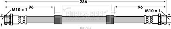 Borg & Beck BBH7917 - Тормозной шланг autosila-amz.com