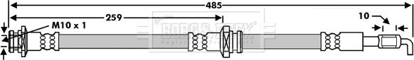 Borg & Beck BBH7979 - Тормозной шланг autosila-amz.com