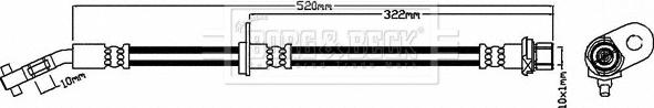 Borg & Beck BBH7977 - Тормозной шланг autosila-amz.com