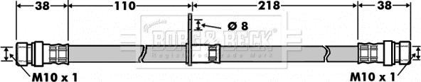 Borg & Beck BBH7499 - Тормозной шланг autosila-amz.com