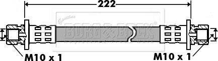 Borg & Beck BBH7439 - Тормозной шланг autosila-amz.com