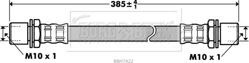 Borg & Beck BBH7422 - Тормозной шланг autosila-amz.com