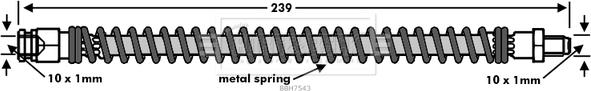 Borg & Beck BBH7543 - Тормозной шланг autosila-amz.com