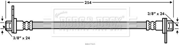 Borg & Beck BBH7565 - Тормозной шланг autosila-amz.com