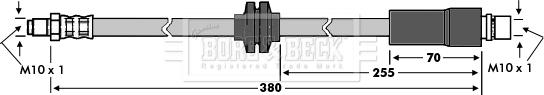 Borg & Beck BBH7567 - Тормозной шланг autosila-amz.com