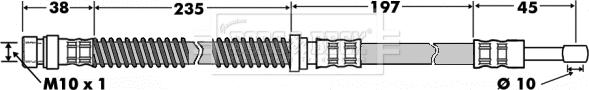 Borg & Beck BBH7505 - Тормозной шланг autosila-amz.com