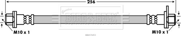 Borg & Beck BBH7693 - Тормозной шланг autosila-amz.com