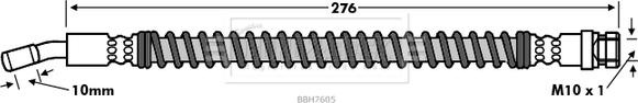 Borg & Beck BBH7605 - Тормозной шланг autosila-amz.com