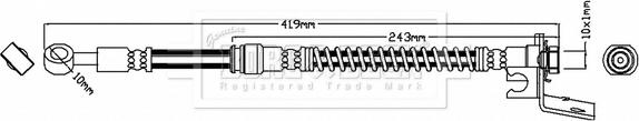 Borg & Beck BBH7606 - Тормозной шланг autosila-amz.com