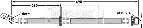 Borg & Beck BBH7633 - Тормозной шланг autosila-amz.com