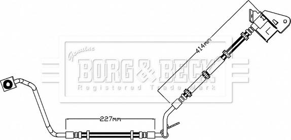 Borg & Beck BBH7625 - Тормозной шланг autosila-amz.com