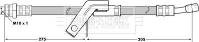 Borg & Beck BBH7046 - Тормозной шланг autosila-amz.com